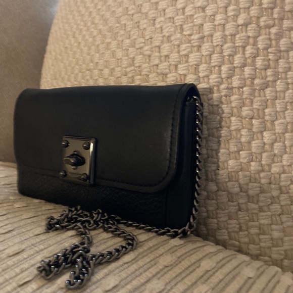 🖤 Coach black leather crossbody wallet (style 54089) - Picture 2 of 8